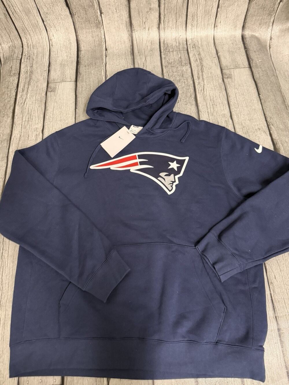 NWT Men’s Nike New England Patriots Primary Logo Hoodie XL Navy Blue X-large